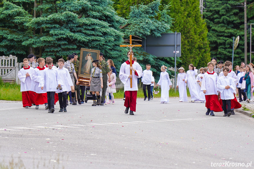 Procesja z najświętszym Sakramentem w Krośnie