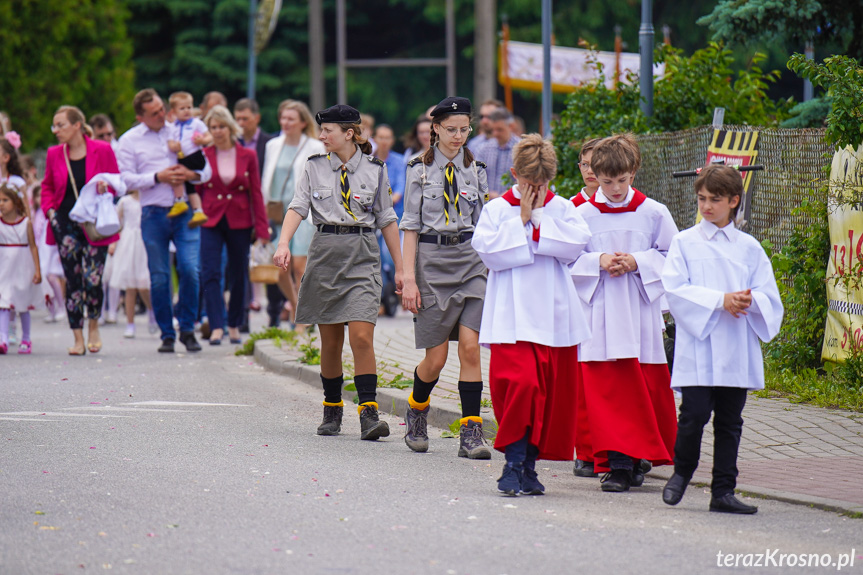 Procesja z najświętszym Sakramentem w Krośnie