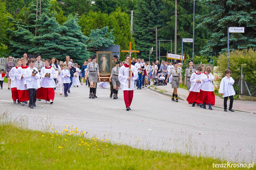 Procesja z najświętszym Sakramentem w Krośnie