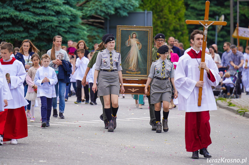 Procesja z najświętszym Sakramentem w Krośnie