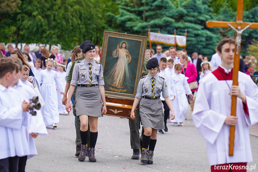 Procesja z najświętszym Sakramentem w Krośnie