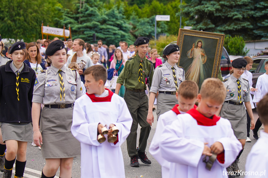 Procesja z najświętszym Sakramentem w Krośnie