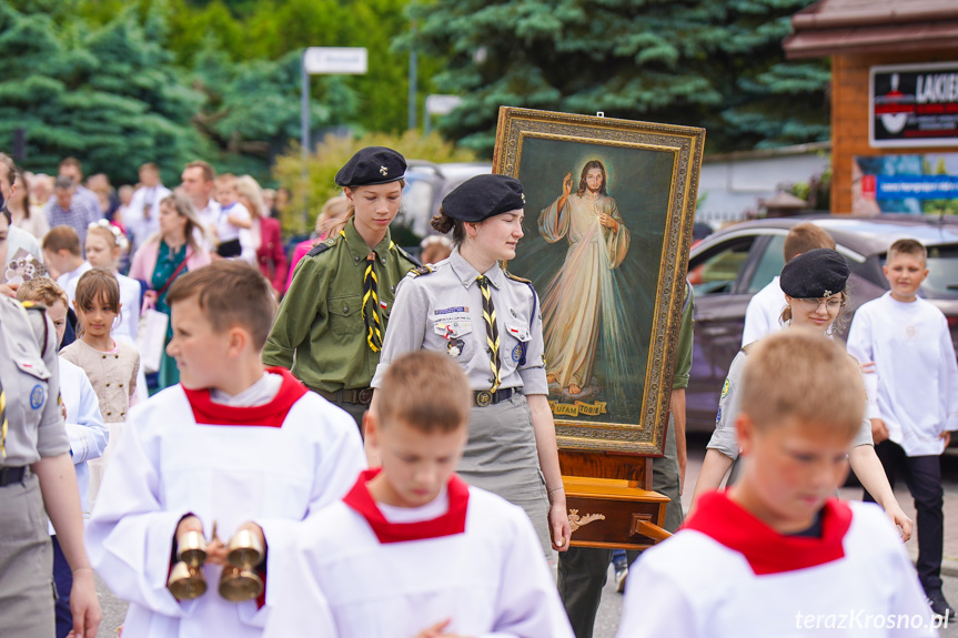 Procesja z najświętszym Sakramentem w Krośnie