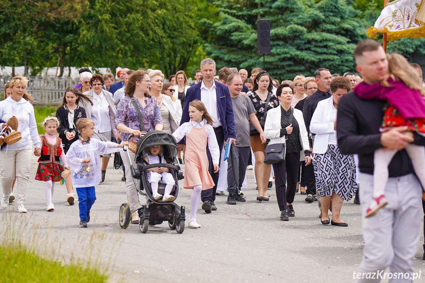 Procesja z najświętszym Sakramentem w Krośnie