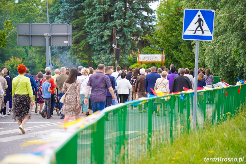 Procesja z najświętszym Sakramentem w Krośnie