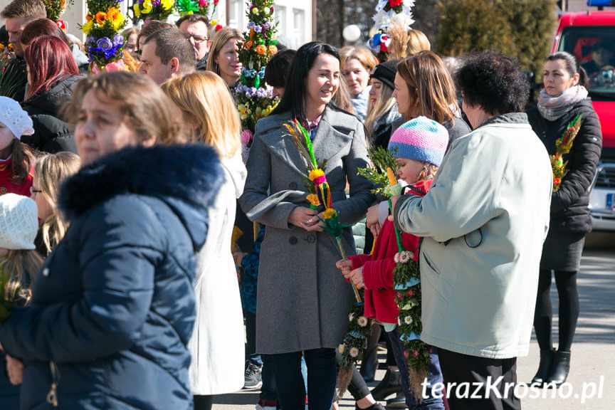 Procesja z palmami w Zręcinie