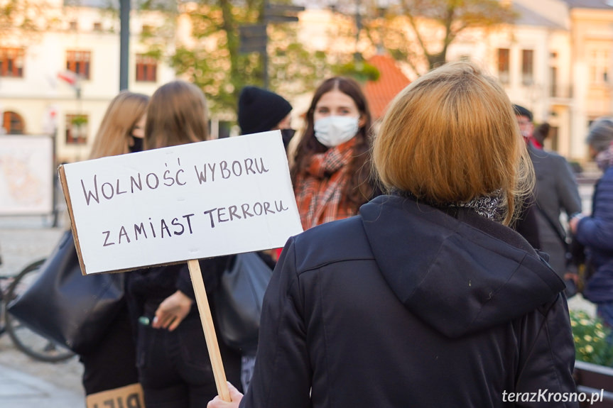 Protest kobiet w Krośnie