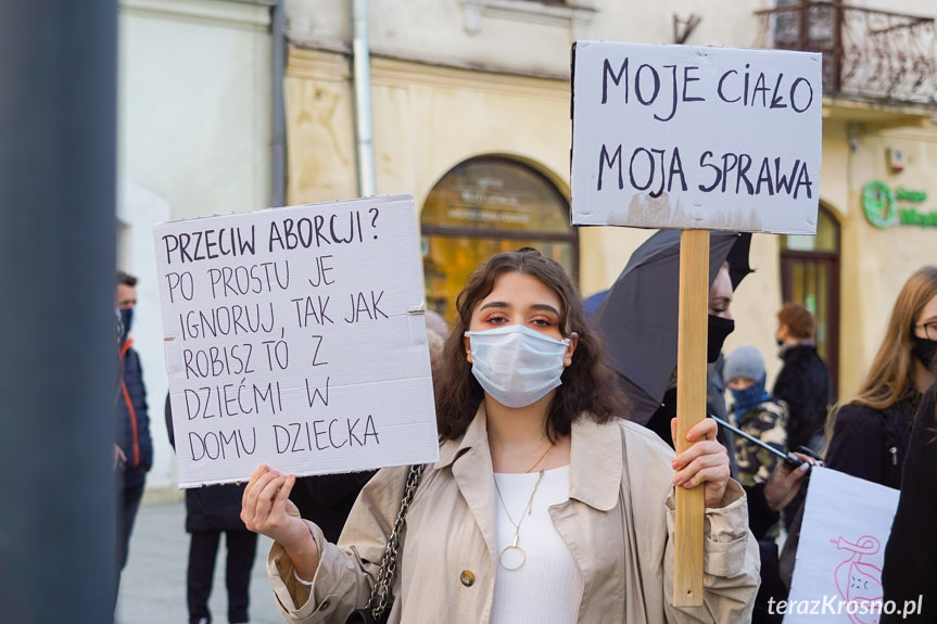 Protest kobiet w Krośnie