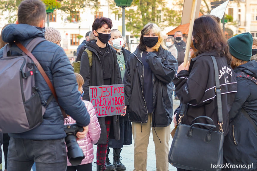 Protest kobiet w Krośnie