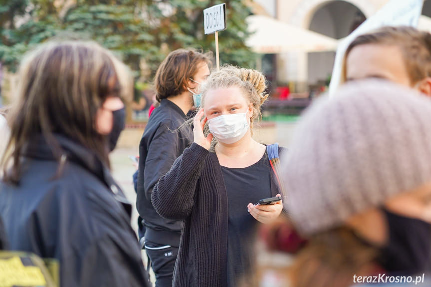 Protest kobiet w Krośnie