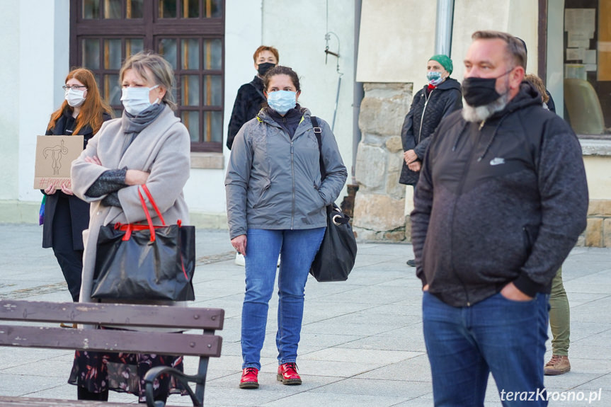 Protest kobiet w Krośnie