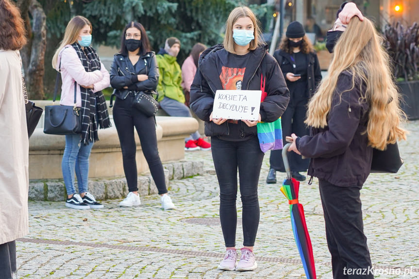 Protest kobiet w Krośnie