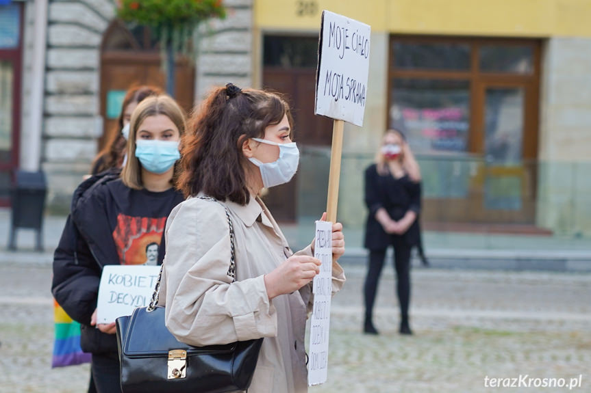 Protest kobiet w Krośnie