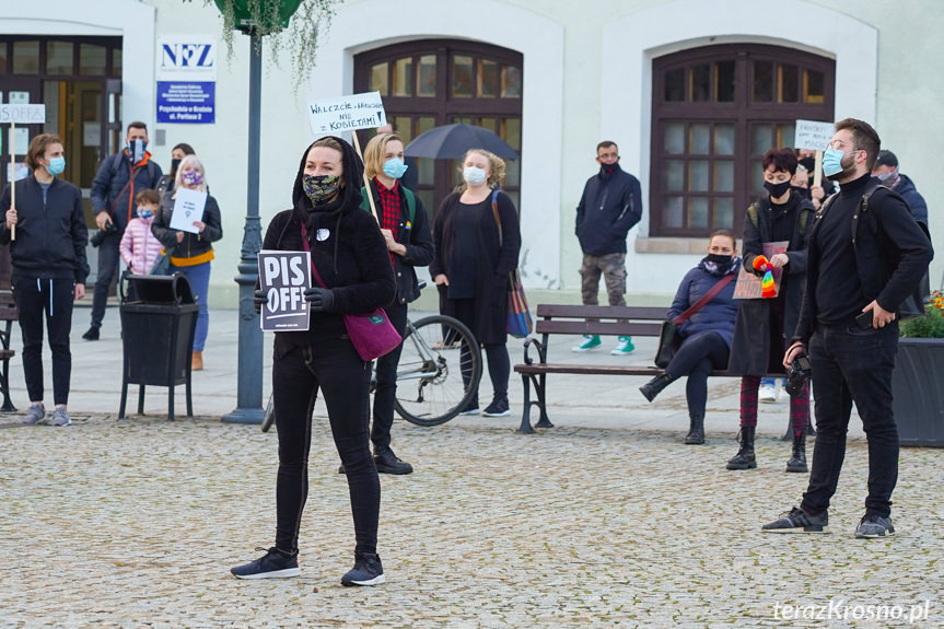 Protest kobiet w Krośnie