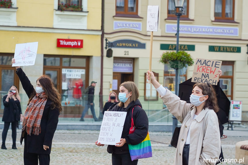 Protest kobiet w Krośnie