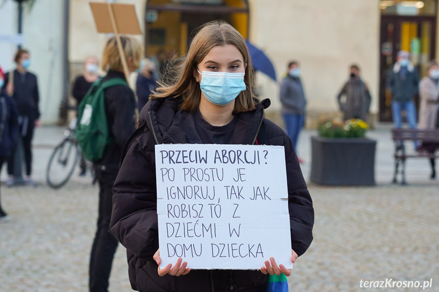 Protest kobiet w Krośnie