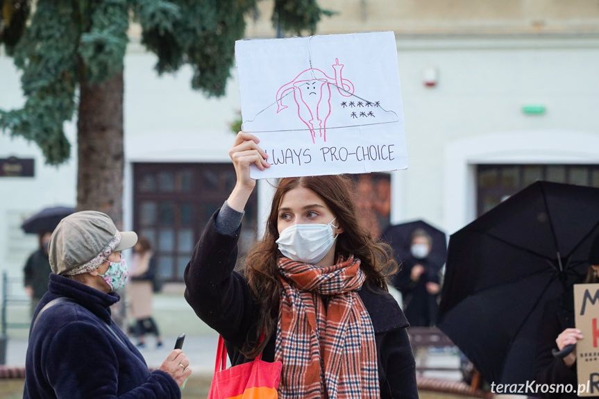 Protest kobiet w Krośnie