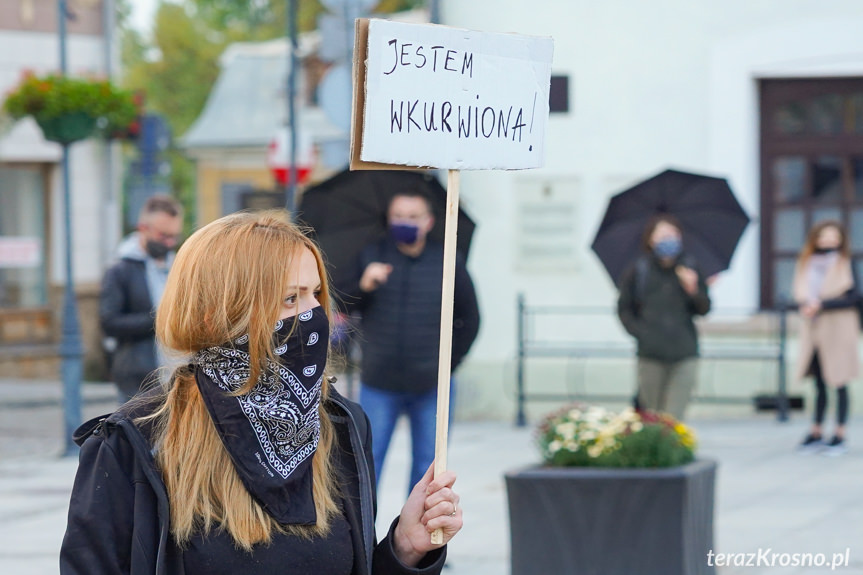 Protest kobiet w Krośnie