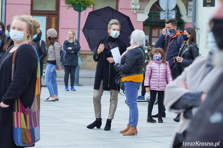 Protest kobiet w Krośnie