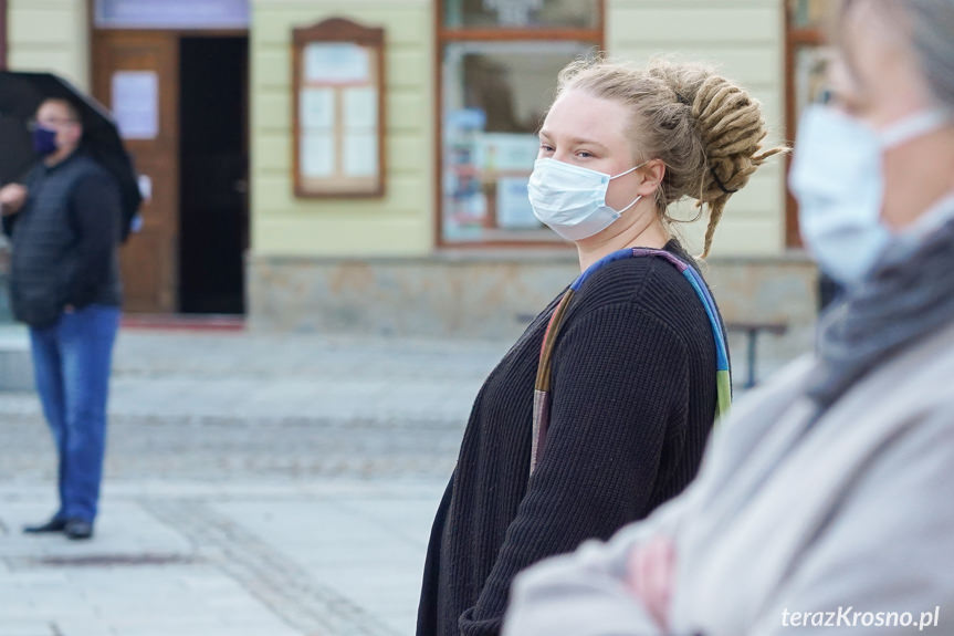 Protest kobiet w Krośnie