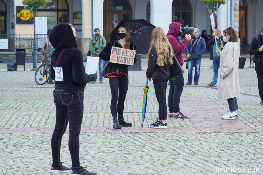 Protest kobiet w Krośnie