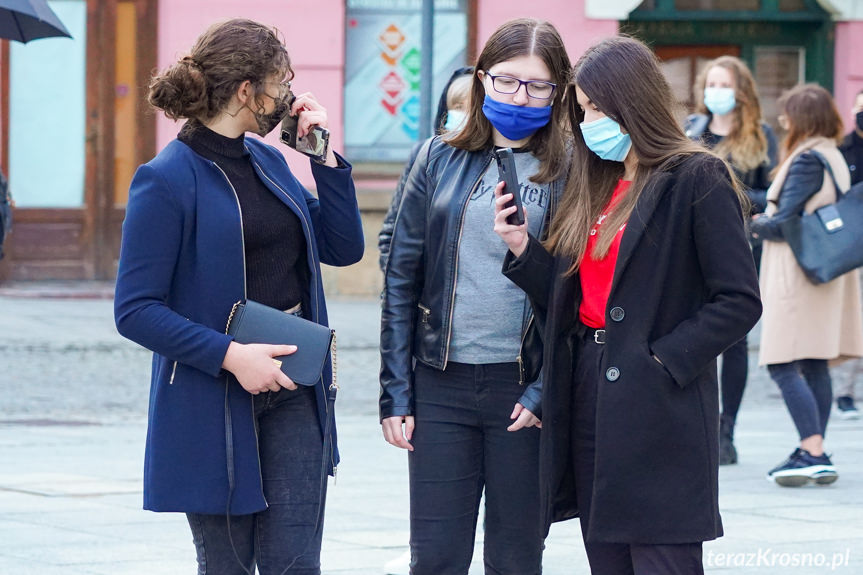 Protest kobiet w Krośnie