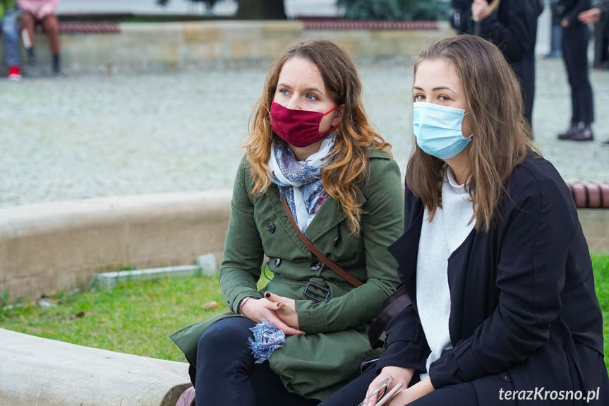 Protest kobiet w Krośnie