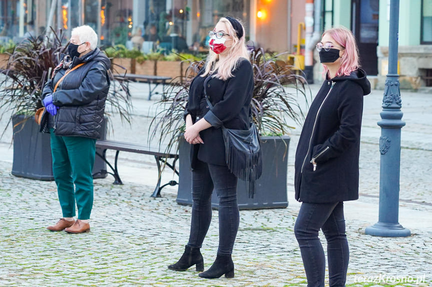 Protest kobiet w Krośnie