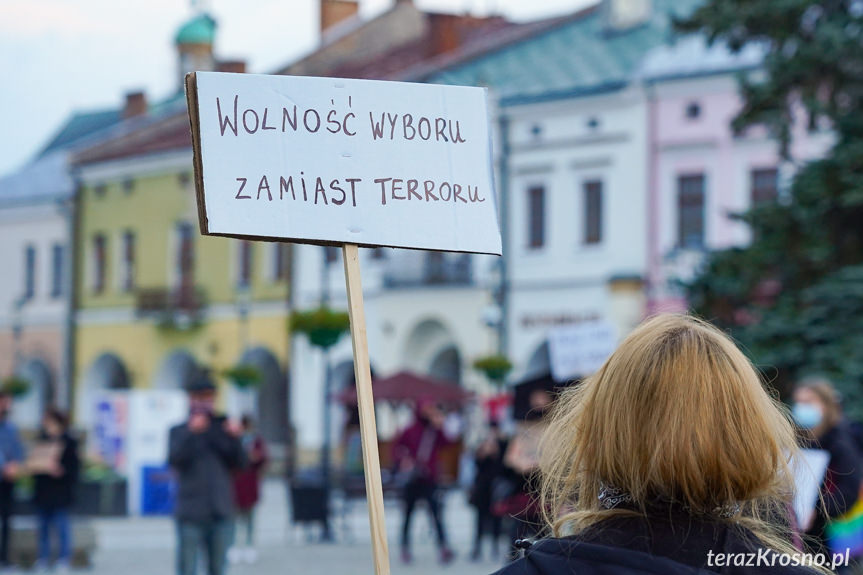 Protest kobiet w Krośnie