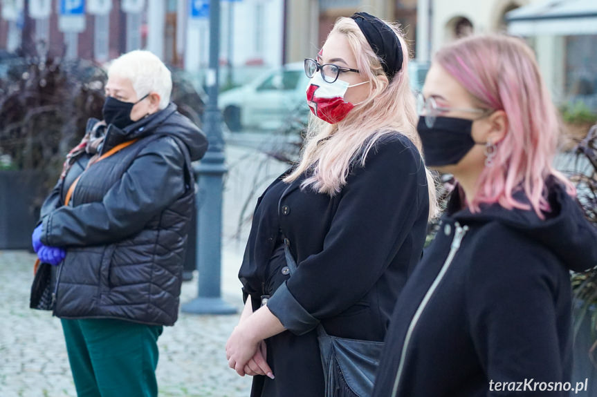 Protest kobiet w Krośnie