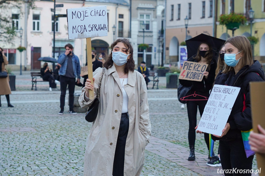 Protest kobiet w Krośnie