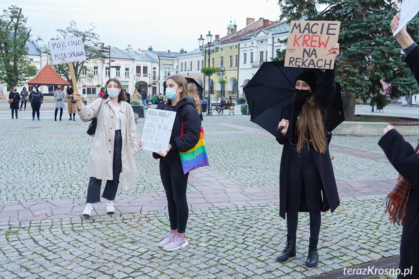 Protest kobiet w Krośnie