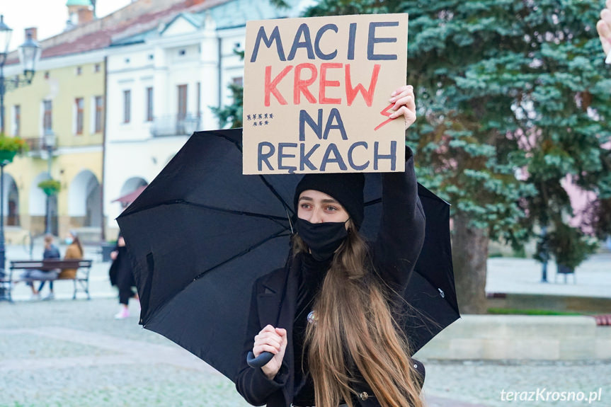 Protest kobiet w Krośnie