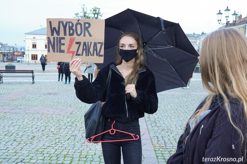 Protest kobiet w Krośnie