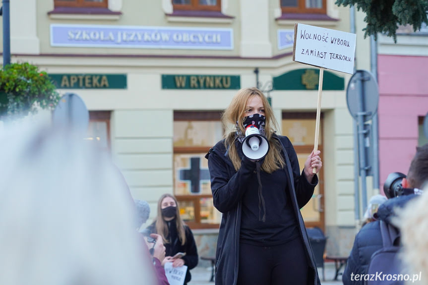 Protest kobiet w Krośnie