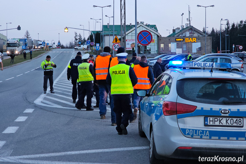 Protest rolników na granicy w Barwinku