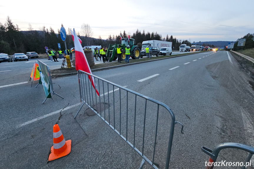 Protest rolników na granicy w Barwinku