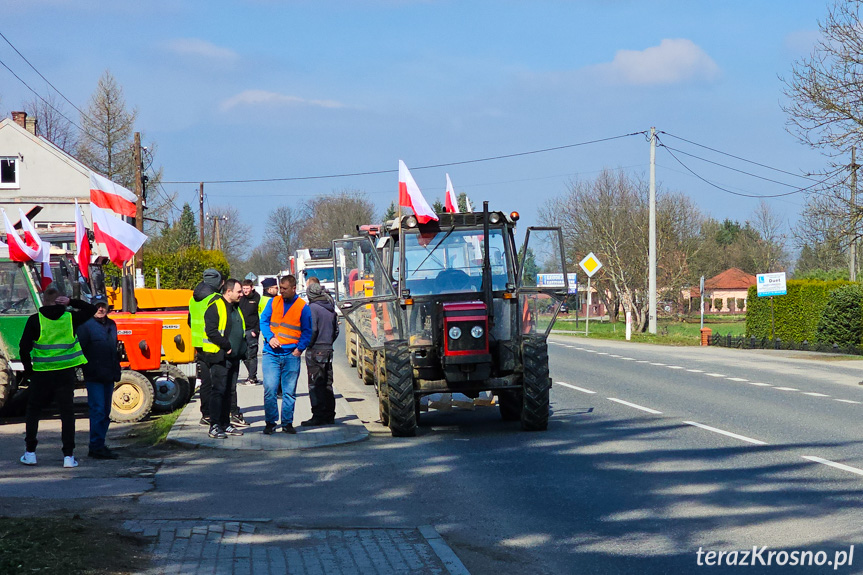 Protest rolników w Ustrobnej