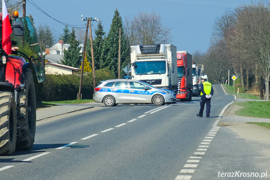 Protest rolników w Ustrobnej