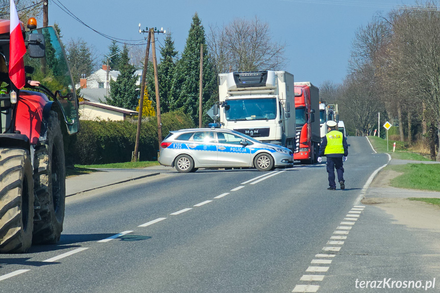 Protest rolników w Ustrobnej