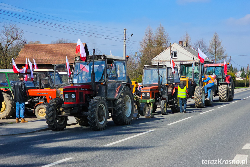 Protest rolników w Ustrobnej