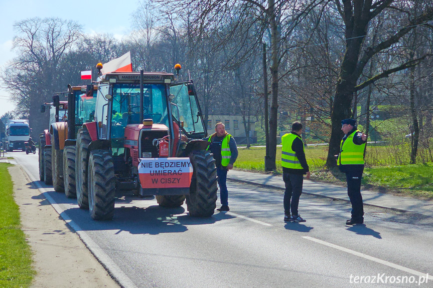 Protest rolników w Ustrobnej