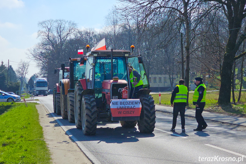 Protest rolników w Ustrobnej