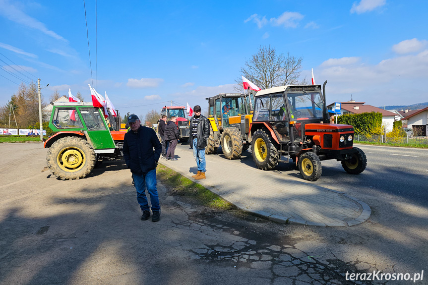 Protest rolników w Ustrobnej