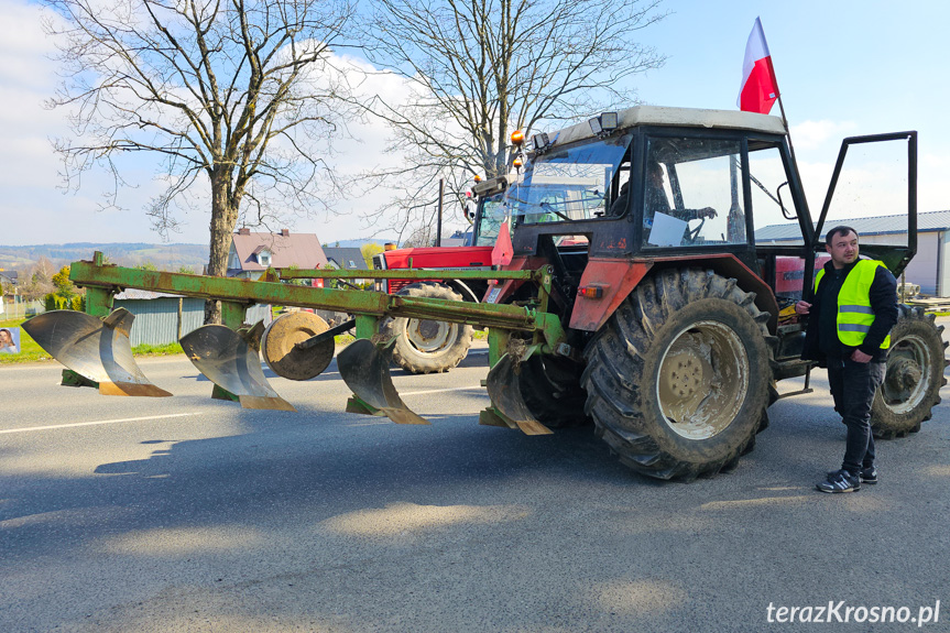 Protest rolników w Ustrobnej