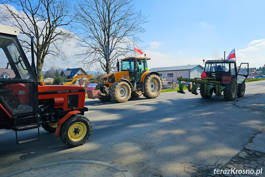 Protest rolników w Ustrobnej