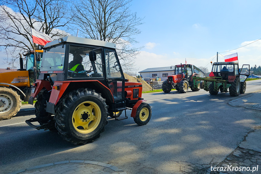 Protest rolników w Ustrobnej