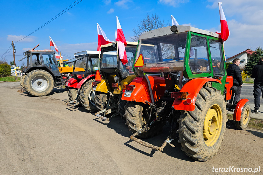 Protest rolników w Ustrobnej