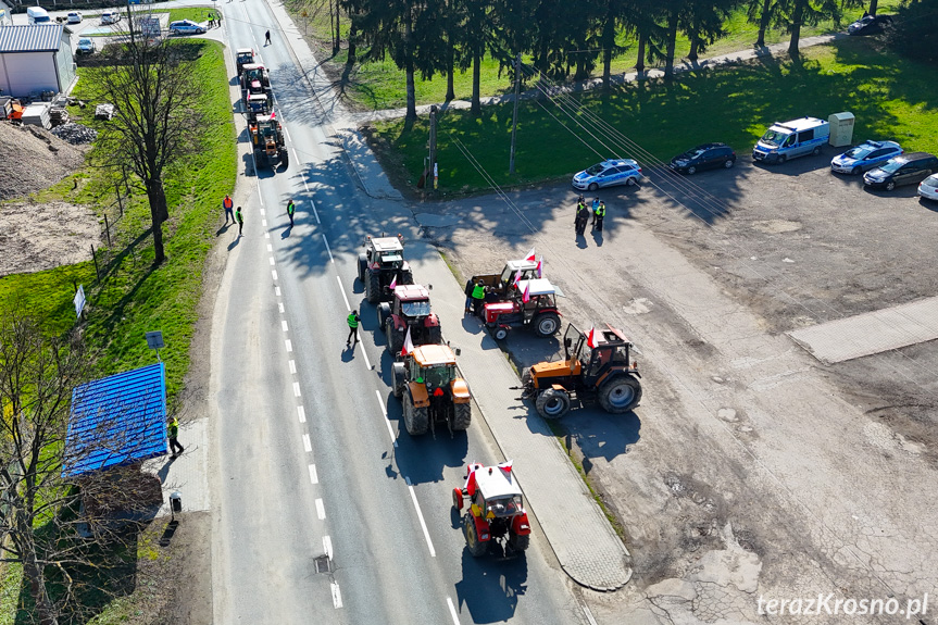 Protest rolników w Ustrobnej