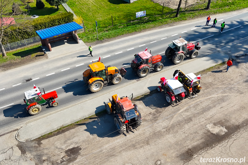 Protest rolników w Ustrobnej